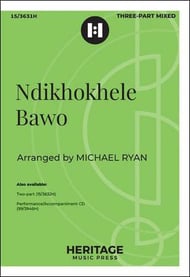 Ndikhokhele Bawo Three-Part Mixed choral sheet music cover Thumbnail